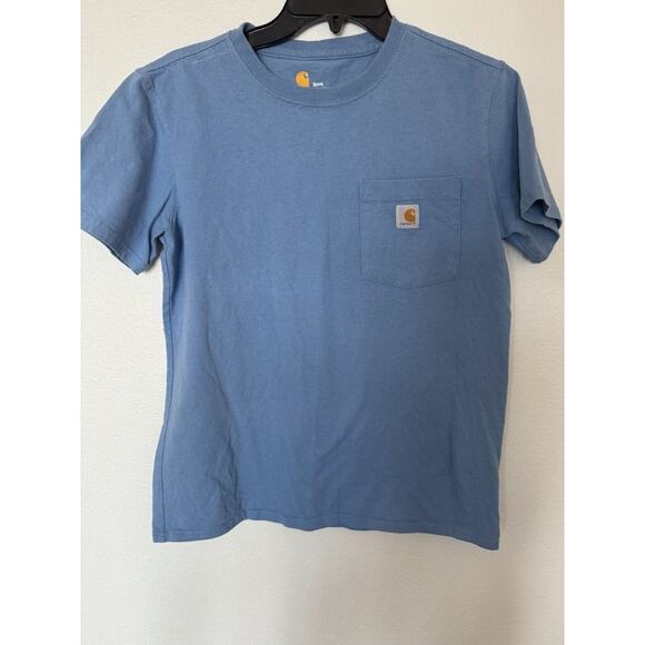 Carhartt Blue S Reg short sleeve Work Shirt Excellent - Picture 3 of 10